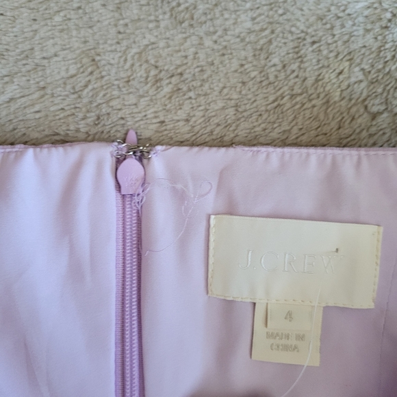 J. Crew Sinclair silk chiffon lavender halter dress size 4 - Picture 12 of 14